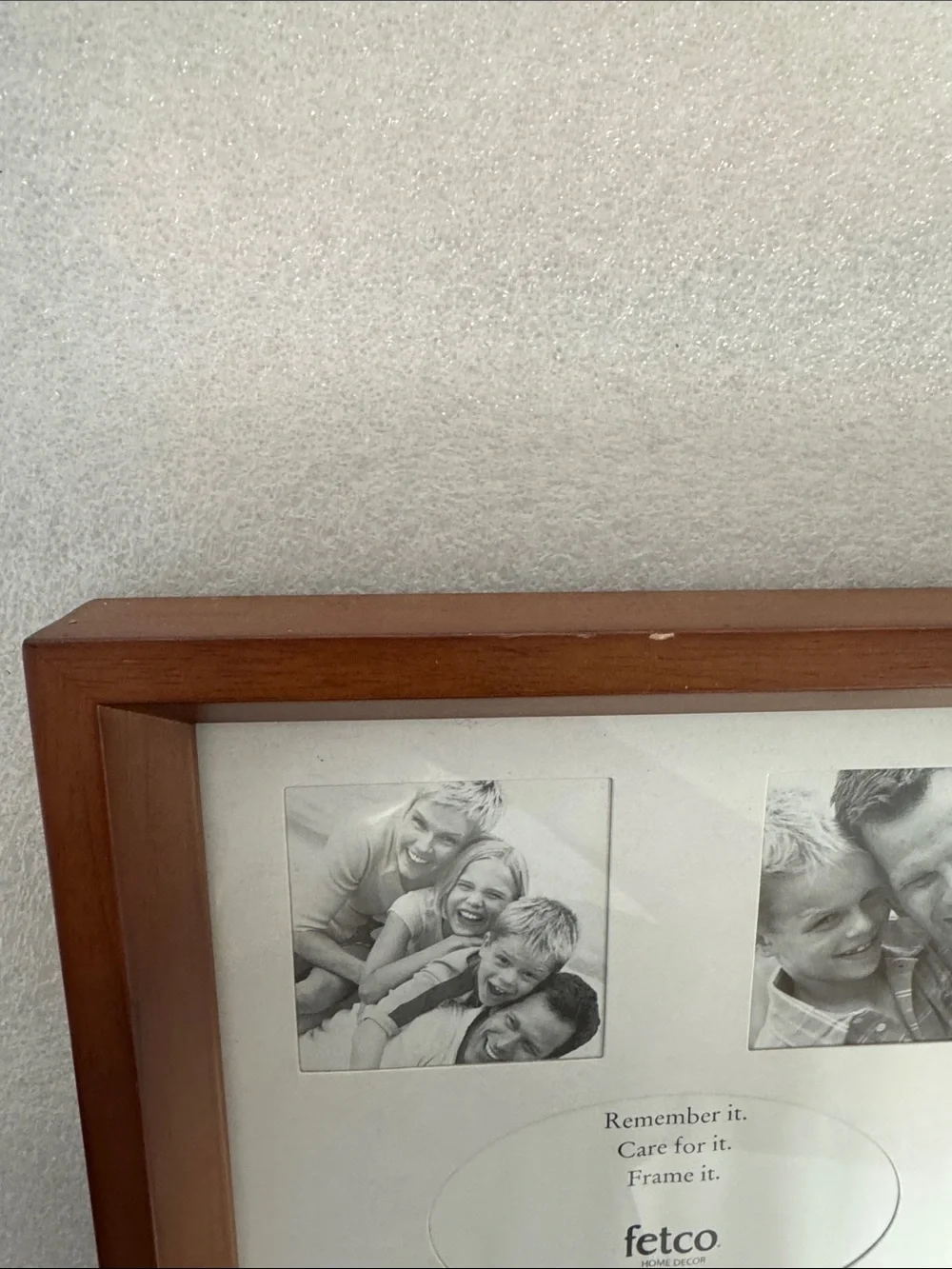 Fetco Wooden Multi-Photo Frame in Warm Brown 8x10 angled frame